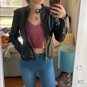 Faux Leather Jacket